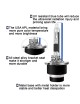 Sinoparcel D2R Headlight Bulb -8000K 35W Replacement Xenon HID Bulb -2 Yrs Warranty- Pack of 2