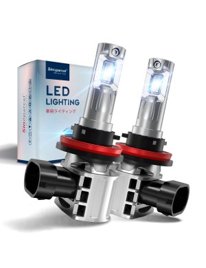 Sinoparcel 7 Inch Round LED Headlights with Blue Halo Ring