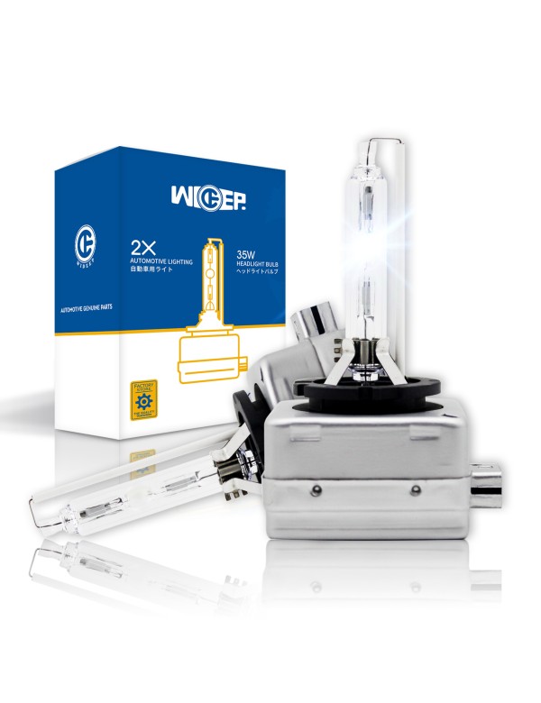 WIDEEP D1S HID Headlights Bulb - 6000K 35W Replacement Xenon Lights -2 Yrs Warranty- Pack of 2