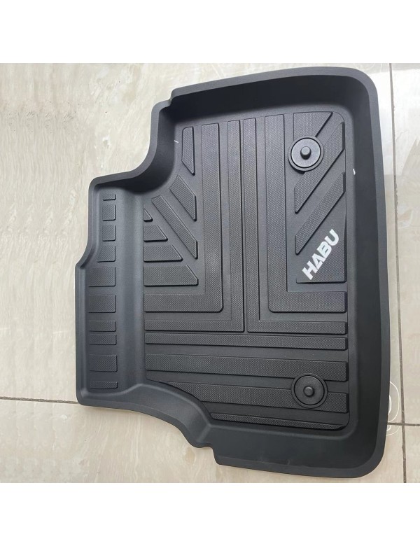 HABU Floor Mats for Cars, All-Weather Waterproof Trim-To Fit Automotive Floor Mats for Trucks SUV, Universal Floor Liner Car Accessories